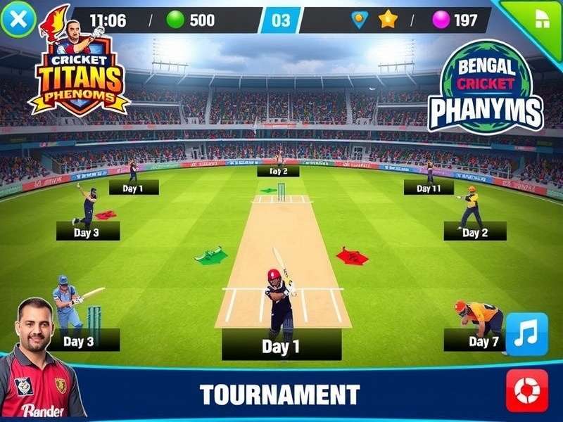Bengal Cricket Titans Phenoms Gameplay Screenshot